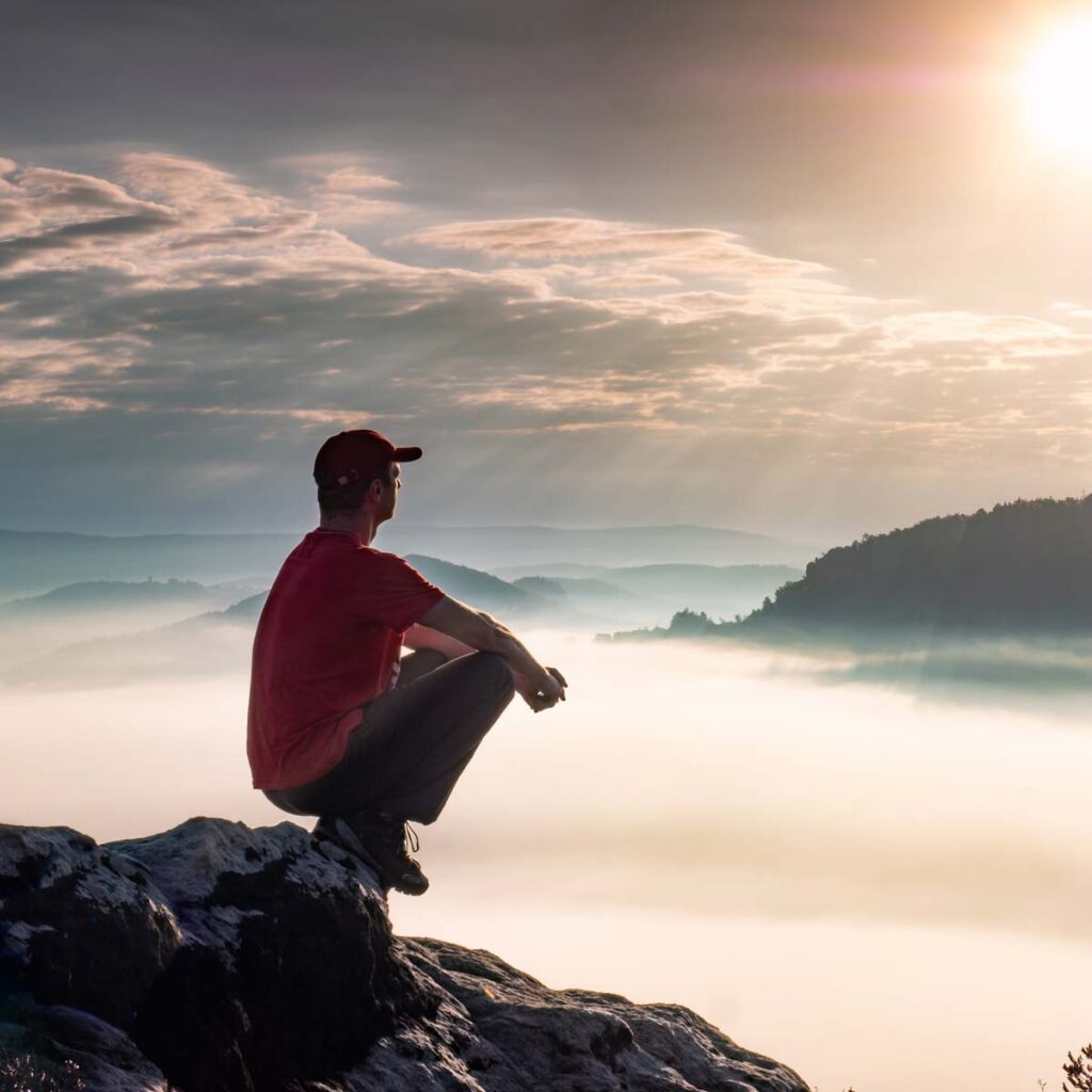 Above the clouds